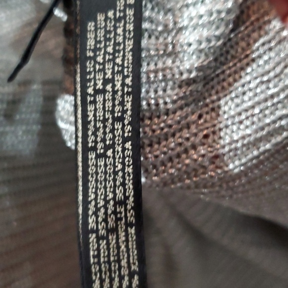 Ralph Lauren Women's Soft Silver Mettalic  Crewneck Sweater BLACK LABEL - Picture 4 of 10